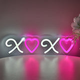 TONGER® XOXO Wall LED Neon Sign Light