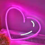 TONGER® Heart LED Wall Neon Sign Light