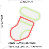 TONGER® Christmas Stocking Wall LED Neon Sign Light