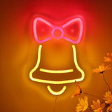 TONGER® Christmas Single Bell Wall LED Neon Sign Light