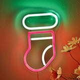 TONGER® Christmas Stocking Wall LED Neon Sign Light
