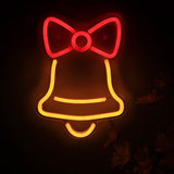 TONGER® Christmas Single Bell Wall LED Neon Sign Light