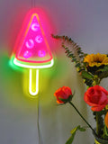 Watermelon Posicle Wall LED Neon Sign Light, Can be hang on the wall,Powered by USB