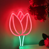 TONGER® Rose Flower LED Neon Sign Light