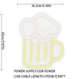 TONGER® Beer Cup Wall LED Neon Sign Light