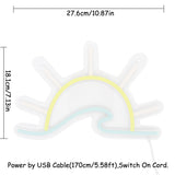 TONGER® Sun Wave Wall LED Neon Sign Light