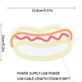 TONGER® Hot Dog Wall LED Neon Sign Light