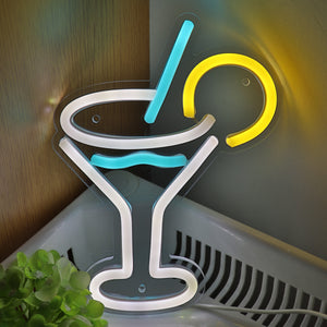 TONGER® Mini Cocktails Icon Wall LED Neon Sign