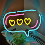 TONGER® Bubble Heart Wall LED Neon Sign