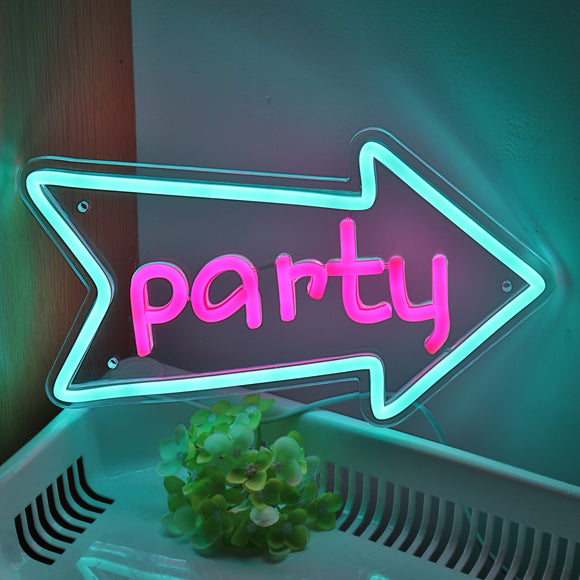 Arrow Party Wall LED Neon Sign
