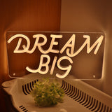 TONGER® Dream Big Wall LED Neon Sign