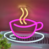 TONGER® Coffee Cup Wall LED Neon Sign