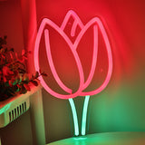 TONGER® Rose Flower LED Neon Sign Light