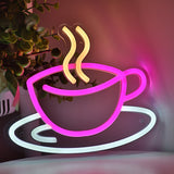 TONGER® Coffee Cup Wall LED Neon Sign