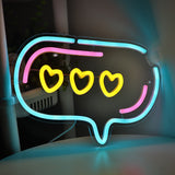 TONGER® Bubble Heart Wall LED Neon Sign