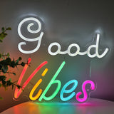 TONGER® Good Vibes LED Neon Sign Light