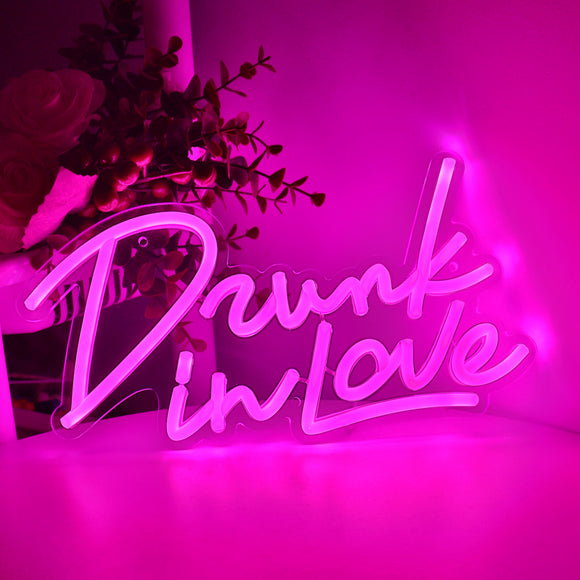 Drunk in Love Wall LED Neon Sign