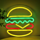 TONGER® Hamburger Wall LED Neon Sign