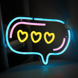 TONGER® Bubble Heart Wall LED Neon Sign