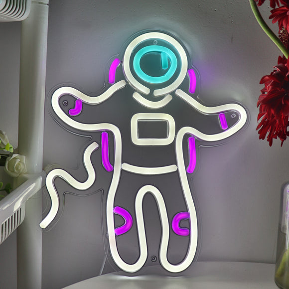 Astronaut LED Neon Sign Light, Can be hang on the wall,Powered by USB