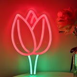 TONGER® Rose Flower LED Neon Sign Light