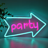 TONGER® Arrow Party Wall LED Neon Sign