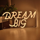 TONGER® Dream Big Wall LED Neon Sign