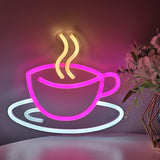 TONGER® Coffee Cup Wall LED Neon Sign