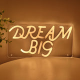 TONGER® Dream Big Wall LED Neon Sign