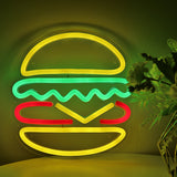 TONGER® Hamburger Wall LED Neon Sign