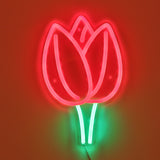 TONGER® Rose Flower LED Neon Sign Light