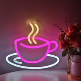 TONGER® Coffee Cup Wall LED Neon Sign