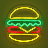 TONGER® Hamburger Wall LED Neon Sign