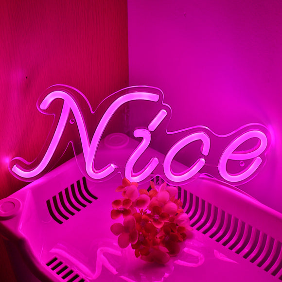 Nice Wall LED Neon Sign Light, Can be hang on the wall,Powered by USB