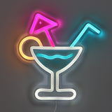 TONGER® Cocktails With Umbrella Wall LED Neon Sign