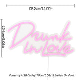 TONGER® Drunk in Love Wall LED Neon Sign