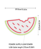 Watermelon Wall LED Neon Sign Light, Can be hang on the wall,Powered by USB