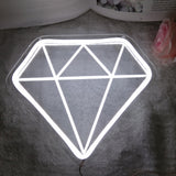 TONGER®White Diamond  Wall Neon Sign