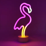 TONGER® Flamingo Table LED Neon Light