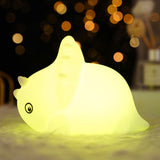 TONGER® Polygonal Dinosaur Silicon Night Light