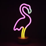 TONGER® Flamingo Table LED Neon Light