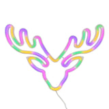 TONGER® Colorful Elk Head LED Neon Sign