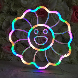 TONGER®Smile Face  Wall & Table Neon Sign