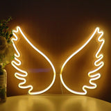 TONGER®Warm White Wing Wall Neon Sign