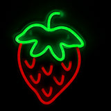 TONGER®Strawberry LED Neon Sign