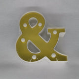 TONGER® Small Golden-plating Letter Marquee Light