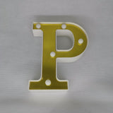 TONGER® Small Golden-plating Letter Marquee Light