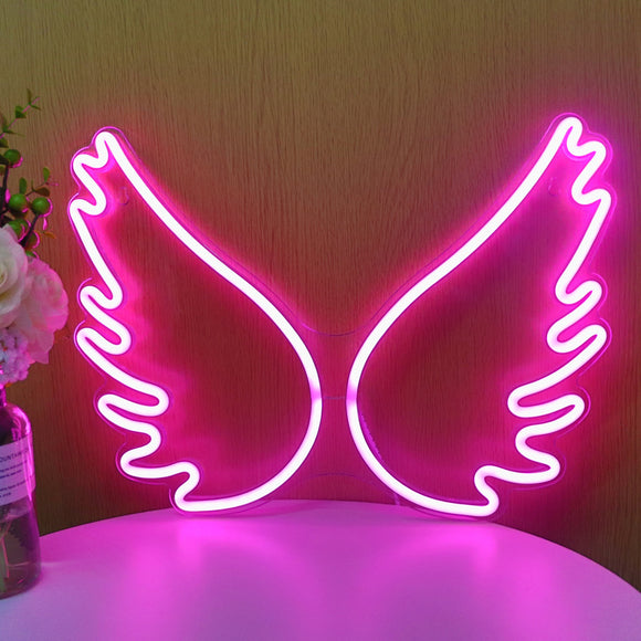 TONGER®Pink Wing Wall Neon Sign