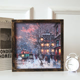 TONGER® Vintage Street Wall Art Picture With Light