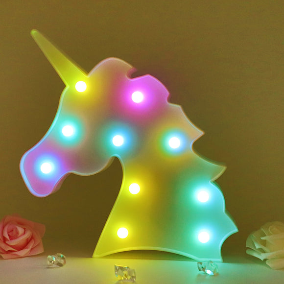 TONGER® Color Changing Unicorn Head Modeling Light